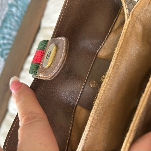 Gucci Monogram Canvas Shoulder/Crossbody Bag - Picture 7 of 14